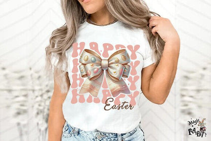 Easter Eggs Coquette Bow Unisex t-shirt