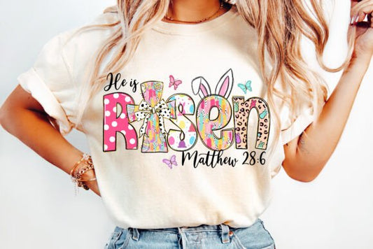 He is Risen Christian Easter t-shirt