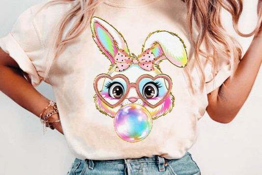 Glitter Easter Bunny Coquette Unisex t-shirt