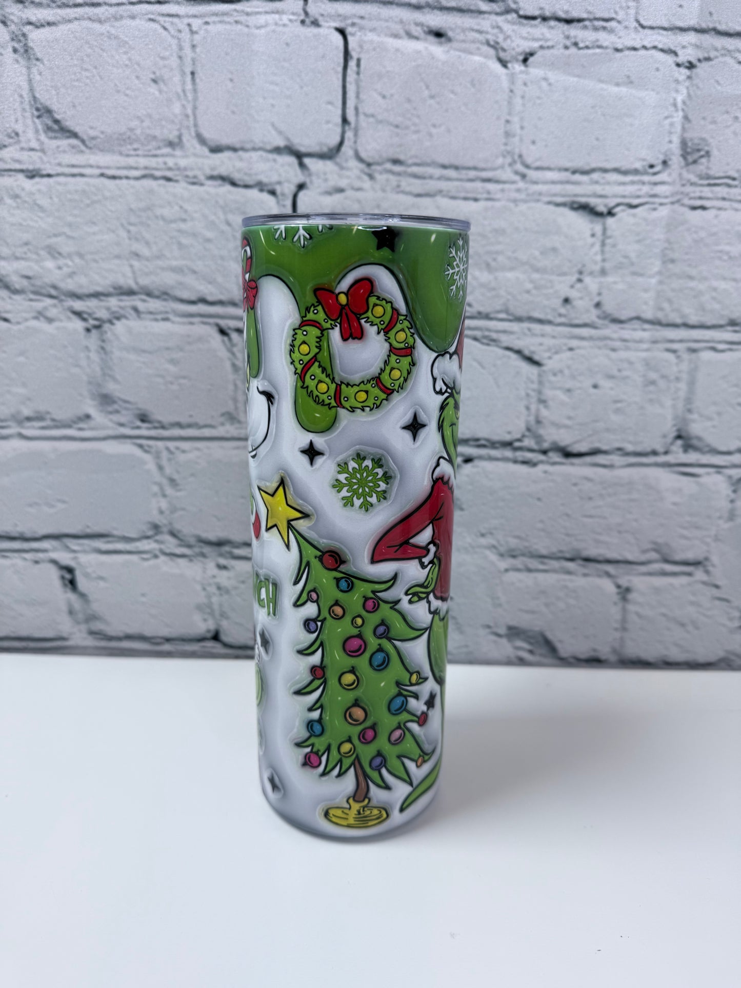 Grinch  Stainless Steel Skinny Tumbler 20 oz Perfect Christmas Gifts